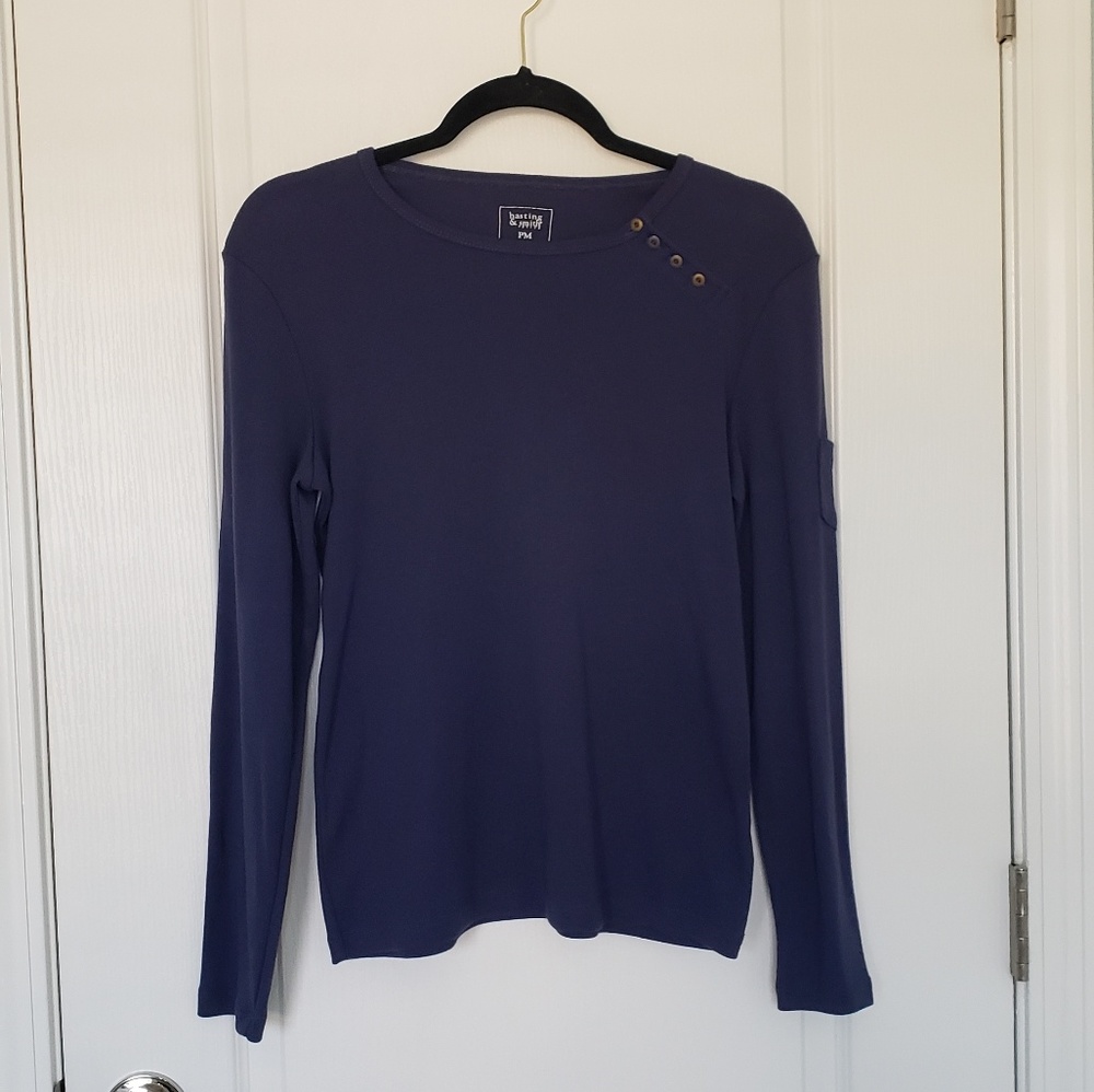 🎈HASTING & SMITH PETITE long sleeve cowl neck top